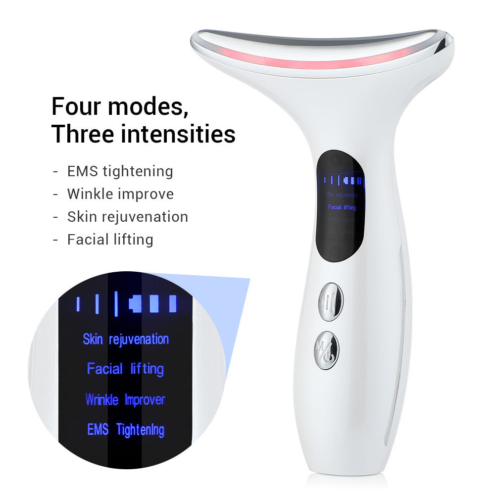 EMS Micro Current Lighting Multifunctional Facial Neck Massage Beauty Apparatus