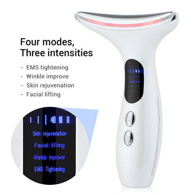 EMS Micro Current Lighting Multifunctional Facial Neck Massage Beauty Apparatus